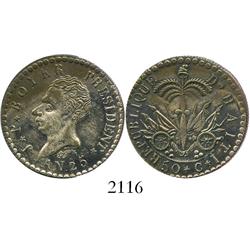 Haiti, 50 centimes, AN 25 (1828).