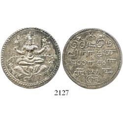 Travancore, Indian States, 2 rupees, Bala Rama Varma VI (1931-43), Trivandrum mint, coronation (Nara