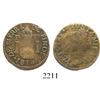 Image 1 : San Luis Potosi (Sierra de Pinos), Mexico, Ferdinand VII, copper 1/4 real, 1814.