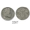 Image 1 : Zacatecas, Mexico, bust 1/2 real, Ferdinand VII, 1821AG, rare.