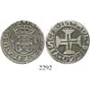 Image 1 : Lisbon, Portugal, tostao (100 reis), Manuel I (1495-1521).
