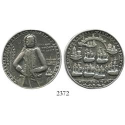 Great Britain, silver Admiral Vernon medal, Chagre/Portobello, 1739, rare.