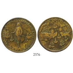 Great Britain, brass Admiral Vernon medal, Cartagena, 1741.