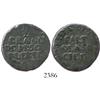 Image 1 : Mexico (colonial), lead token "1/2 grano de peso fuerte."