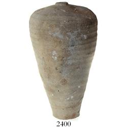 Chinese earthenware mercury flask.