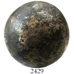 Large bronze cannonball (rare).