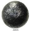 Image 1 : Large, iron cannonball, "24-pounder," professionally conserved.