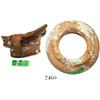 Image 1 : Lot of 2 shards: earthenware olive jar neck and ceramic vanilla bean jar handle.