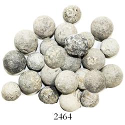 Lot of 24 lead musketballs.