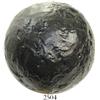 Image 1 : Large iron cannonball ("20 pounder"), professionally conserved.