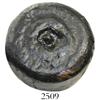 Image 1 : One end of a cylindrical iron barshot, professionally conserved.