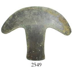 Oaxaca, Mexico (Xaaga culture, ca. 1300 forward), copper-arsenic tajadera, scarce.
