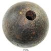 Image 1 : Large, iron cannonball grenade.