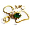 Image 1 : Gold and emerald pendant, Spanish colonial (1600s-1700s).