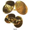 Image 1 : Gold cufflink, late 1800s(?).