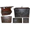 Image 1 : Large Nuremburg "armada" chest, late 1500s to mid-1600s, with key, in working order.