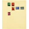 Image 1 : 1940s Norway Hand Made Stamp Album Page 6pcs (STM-0268)