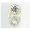 Image 1 : 35ctw Lab Diamond 22k Gold Vermeil Ring (JEW-2369)