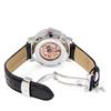 Image 2 : Techno Com Diamond Bezel Mens MOP Skeleton Watch  (WAT-132)