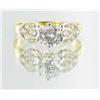 Image 1 : 15ctw Lab Diamond 22k Gold Vermeil Ring (JEW-2357)