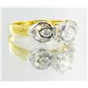 Image 2 : 15ctw Lab Diamond 22k Gold Vermeil Ring (JEW-2357)