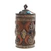 Image 1 : Tibet Brass Scroll Tube (ANT-577)