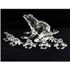 Image 2 : Handcrafted Glass Frog Mom & Kids (DEC-381)