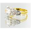 Image 2 : 18ctw Lab Diamond 22k Gold Vermeil Ring (JEW-2375)