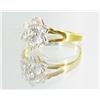 Image 2 : 11ctw Lab Diamond 22k Gold Vermeil Ring (JEW-2383)