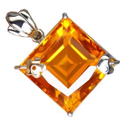 89ct Silver Madeira Citrine Pend Appr Est $45k (JEW-2160)