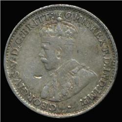 1934 Australia Silver 3 Pence Hi Grade Scarce (COI-6668)