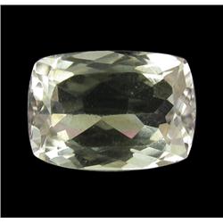 5.5ct Lem. Green Kunzite Cushion (GEM-26156)
