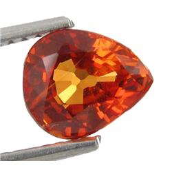 1.70ct Gorgeous Orange Sapphire Pear (GEM-19800)