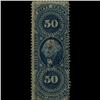 Image 1 : 1860s US Revenue Stamp 50c Orig. Process (STM-1505)