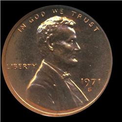 1971S Lincoln Cent Coin GEM Graded PR68 DCAM (COI-6399)