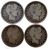 Image 1 : 1899 Barber Quarters Lot of 4 Better Circulated (COI-7423)