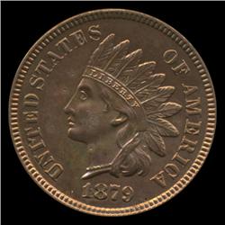 1879 Indian Cent Coin Super GEM MS65+ Red  (COI-1654)