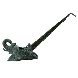 Vintage Bronze Elephant Thai Opium Pipe (ANT-211)