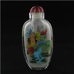 Tibet Red Coral Carved Snuff Bottle (CLB-513)