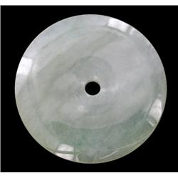 39.81ct Burma Imperial Jadeite Lucky Disc  (JEW-2060)