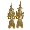Image 1 : Male & Female Bronze Gilded Temple Guards (CLB-209)