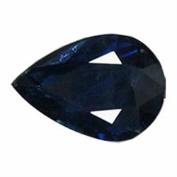 1.36ct Natural Deep Blue Sapphire Pear Africa (GEM-19559)