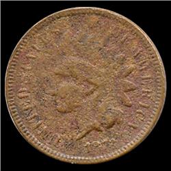 1873 Indian Cent Better Circulated Open 3 (COI-7476)