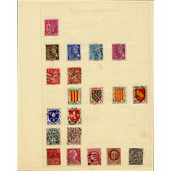 1910s/50s France Hand Made Stamp Album Page 20pcs (STM-0304)