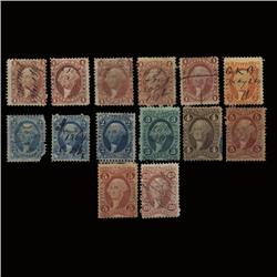 1860s US Revenue Stamp Lot of 14 (STM-1574)