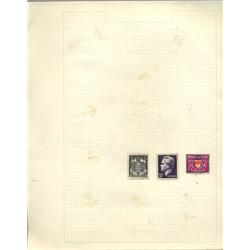 1950s Monaco Hand Made Stamp Album Page 3pcs (STM-0248)