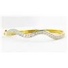Image 1 : 44ctw Lab Diamond 22k Gold Vermeil Bracelet (JEW-2341)