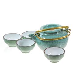 Excellent Crackle Glazed Ceramic Tea Set (CLB-201)