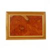 Image 1 : Inlaid Burl Box Handmade Rare Teak Wood  (DEC-131)