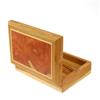 Image 4 : Inlaid Burl Box Handmade Rare Teak Wood  (DEC-131)
